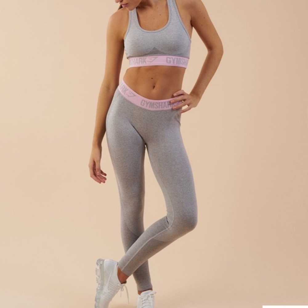 Gymshark Light pink grey marl Flex Legging